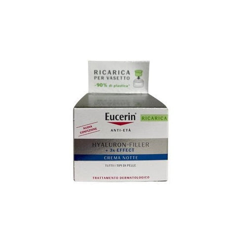 Eucerin® HYALURON-FILLER + 3x EFFECT Anti-Age Nachtpflege NACHFÜLLUNG — 50 ml