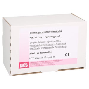 Laboklinika Test de grossesse précoce hCG bandelettes (20 pièces)