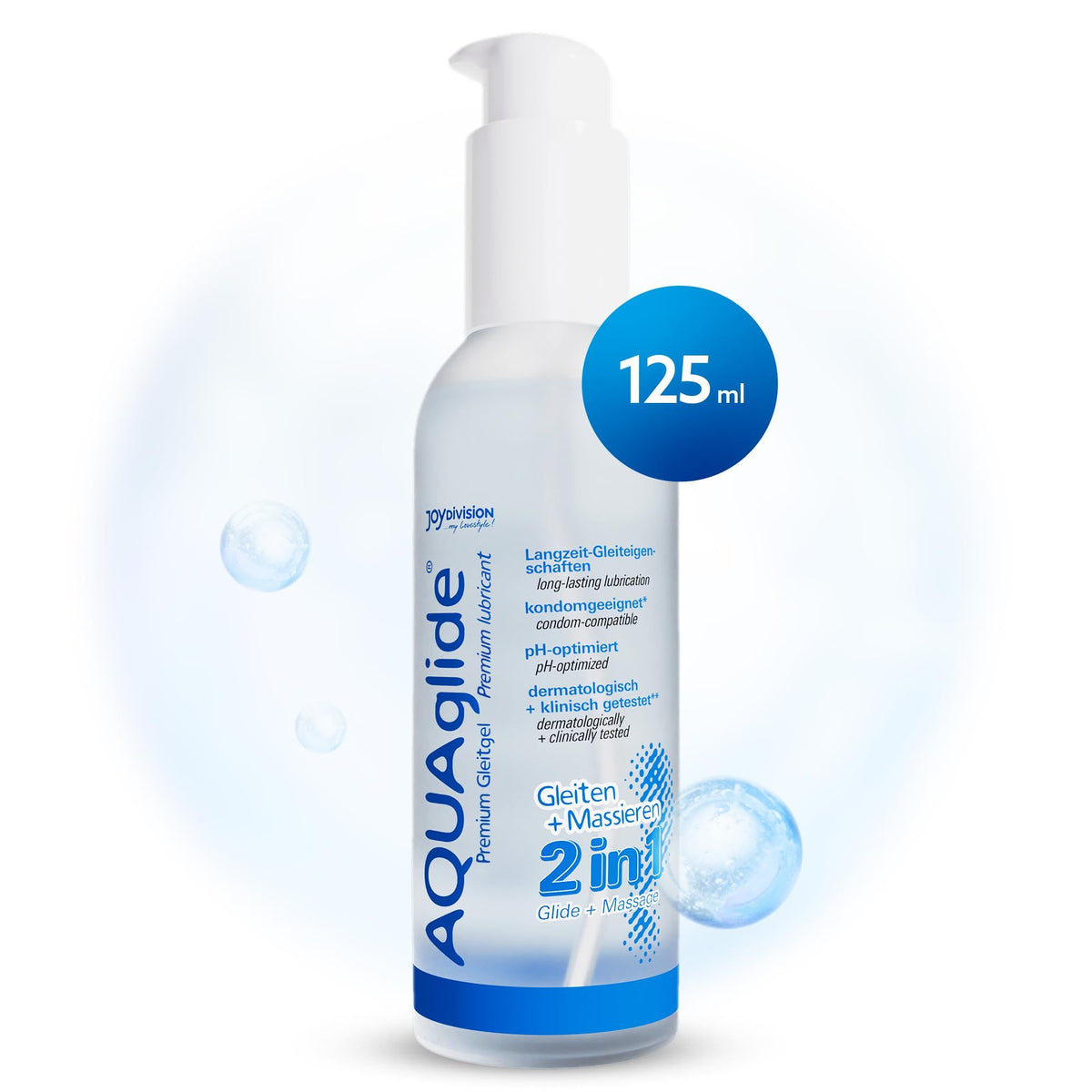 AQUAglide 2in1 gel lubrifiant et de massage (125 ml)
