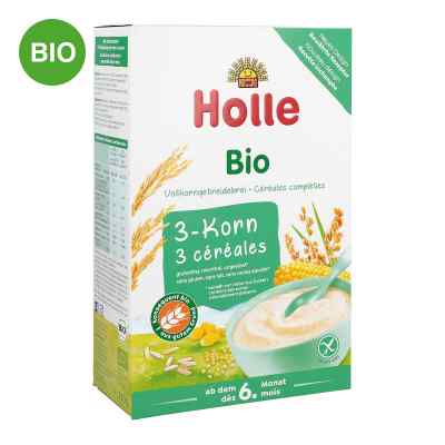Holle Bio bouillie pour bébé 3 céréales (250 g)