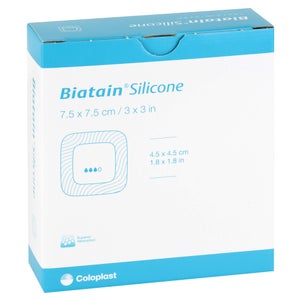 Biatain silicone pansement en mousse 7,5x7,5 cm (10 pièces)