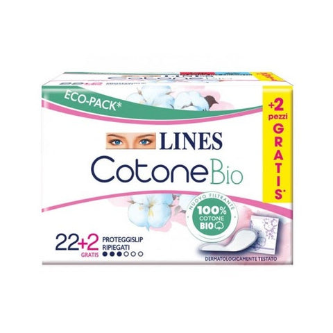 Lines Cotone Bio Salvaslip plié (24 pièces)