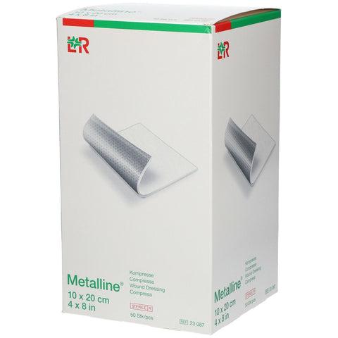 Metalline® compresse 10 cm x 20 cm stérile (50 pièces)