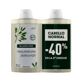 Klorane Shampooing Lait Avoine 2x400ml
