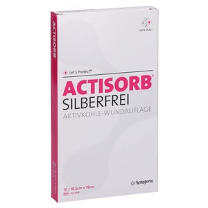 ACTISORB® SILBERFREI 10,5 x 19 cm (10 Stück)