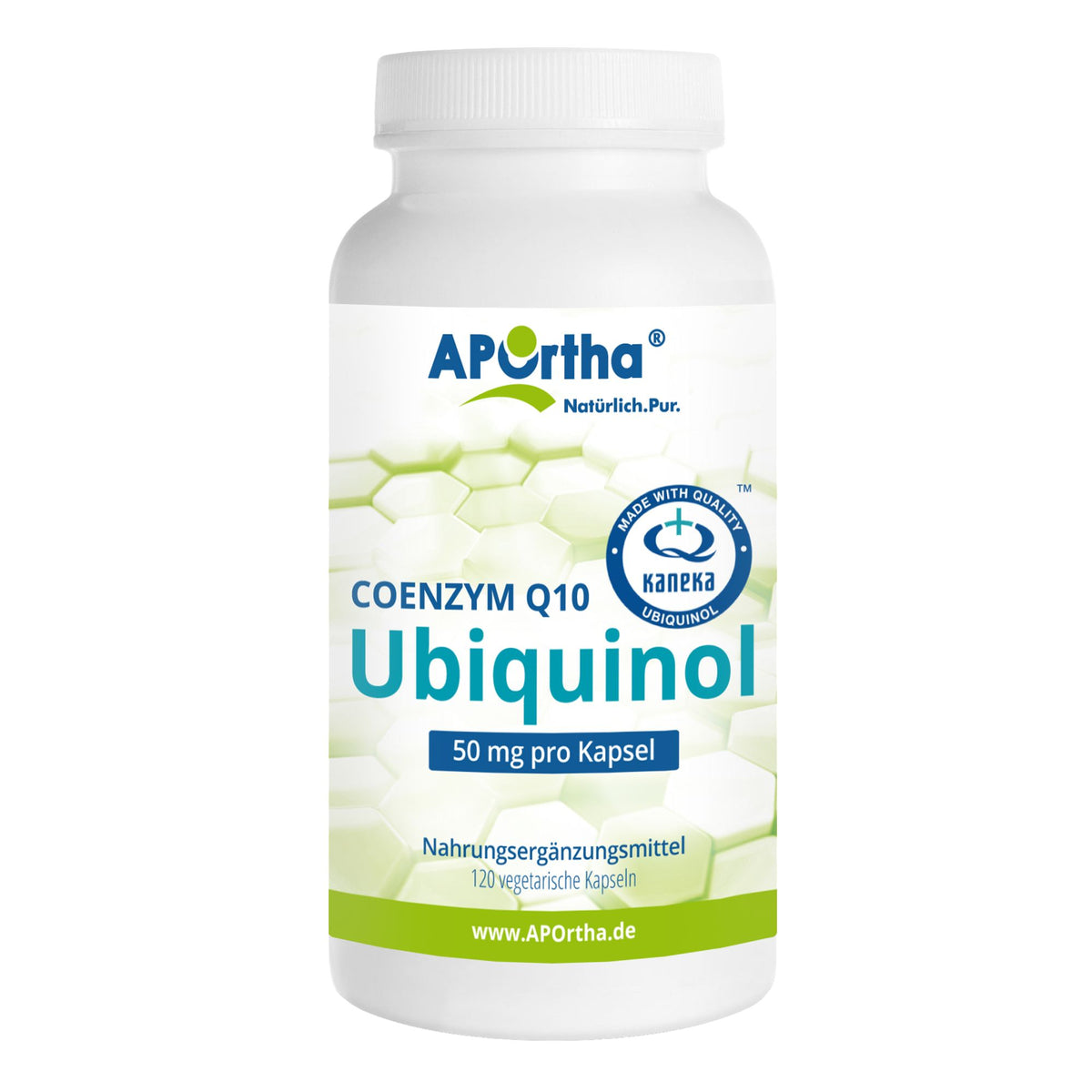 APOrtha Kaneka Ubiquinol™ Coenzyme Q10 gélules (50 mg, 120 pièces)