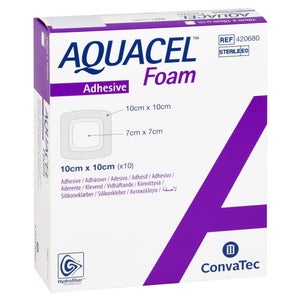 Aquacel Foam pansement adhésif 10x10 cm (10 pièces)
