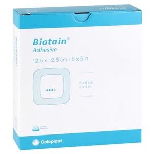 Biatain pansement en mousse auto-adhésif 12,5x12,5 cm (10 pièces)