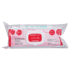 B.Braun Meliseptol lingettes Sensitive XL (42 pièces)