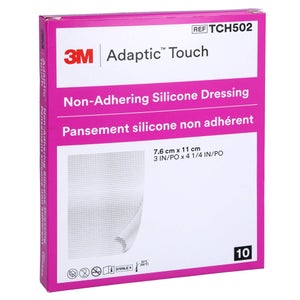 Adaptic Touch 7,6x11 cm Silikon-Wundauflage, nicht haftend (10 Stück)