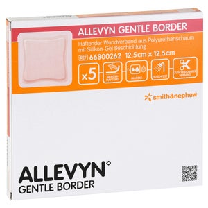 Allevyn Gentle Border 12,5x12,5 cm (5 pièces)