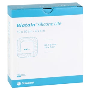 Biatain Silicone Lite pansement en mousse 10x10 cm (10 pièces)