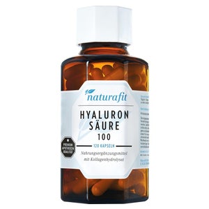 Naturafit Acide hyaluronique 100 Collagène hydrolysé (120 gélules)