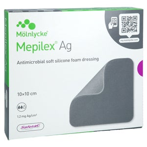 Mepilex Ag pansement en mousse 10x10 cm stérile (5 pièces)