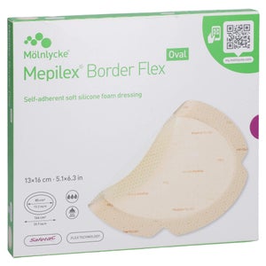 Mepilex Border Flex pansement en mousse adhésif 13x1 (5 pièces)