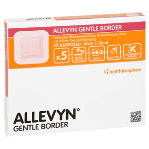 Allevyn Gentle Border 10x10 cm pansement en mousse (5 pièces)