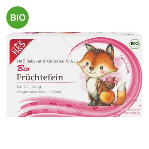 H&S Bio Früchtefein Tee für Babys und Kinder Beutel (20x2,5 g)