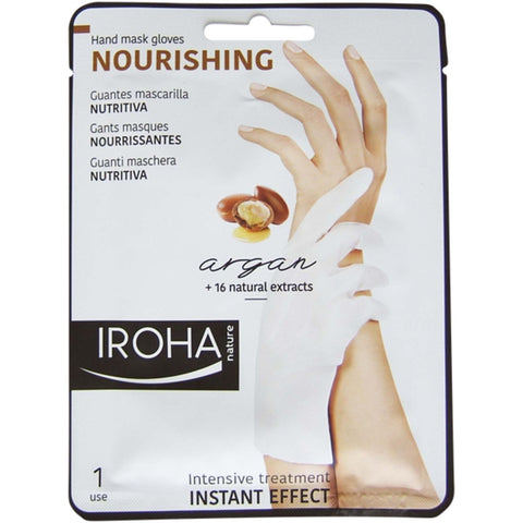 IROHA NATURE Nährende Handschuhmaske mit Arganöl (18 ml)