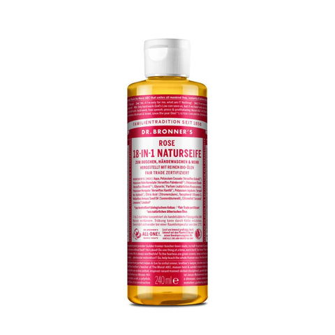Dr. Bronner's 18-in-1 savon naturel rose (240 ml)