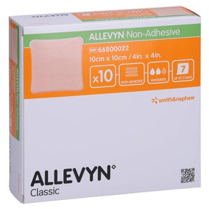 Allevyn non adhésif pansement 10x10 cm (10 pièces)