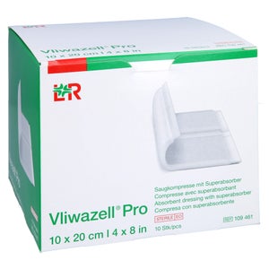Vliwazell Pro compresse superabsorbante stérile (10 pièces)