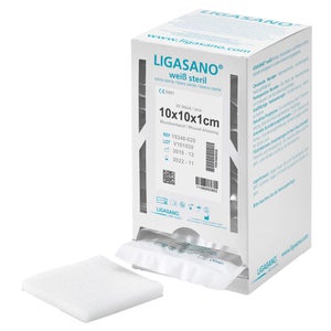 Ligasano bandage blanc stérile 1x10x10 cm (20 pièces)