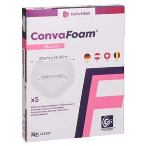 Convafoam Silicone pansement sacral 16,5x20 cm (5 pièces)