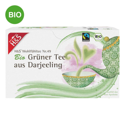 H&S Bio Darjeeling Grüntee Filterbeutel (20x2 g)