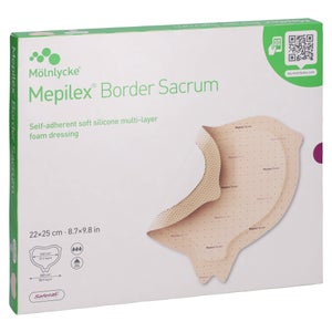 Mepilex Border Sacrum pansement en mousse 22x25 cm (5 pièces)