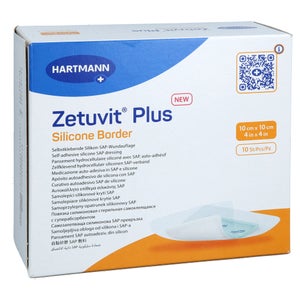 Docpharm GmbH Zetuvit Plus Silicone Border stérile (10 pièces)