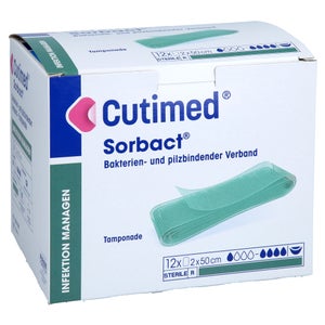 Cutimed Sorbact mèches 2x50 cm (12 pièces)