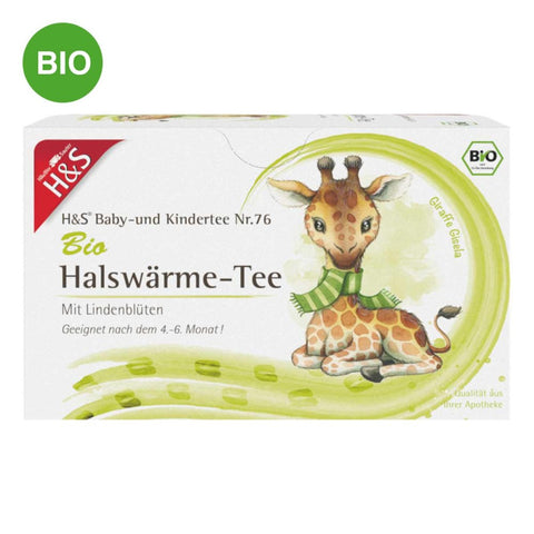 H&S Bio thé réchauffant pour la gorge bébé et enfants en sachets (20x1.5 g)