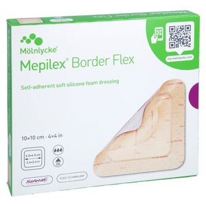 Mepilex Border Flex selbsthaftender Schaumverband 10x1 (5 Stück)
