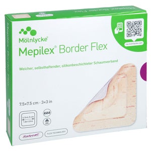 Mepilex Border Flex pansement en mousse adhésif 7,5x (10 pièces)