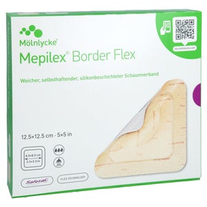 Mepilex Border Flex pansement en mousse adhésif 12,5 (10 pièces)