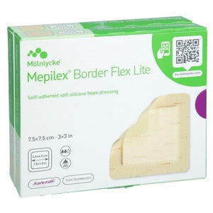 Mepilex Border Flex Lite pansement en mousse (7,5x7,5 cm, 10 pièces)