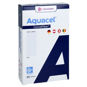 Aquacel Convafiber 4x10 cm pansement (10 pièces)