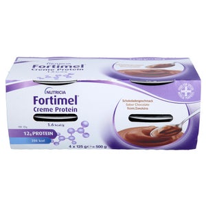 Fortimel Creme Protein Schokolade – eiweißreiche Nahrung in Cremeform (8x4x125 g)