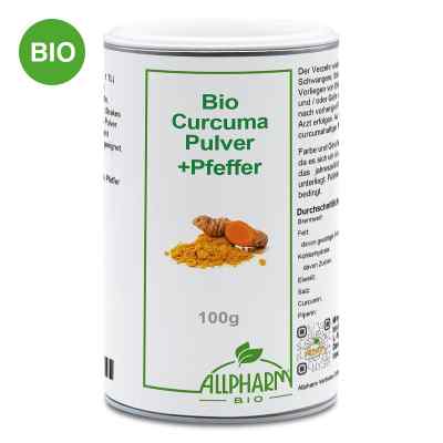 ALLPHARM Bio Kurkuma Pulver mit Pfeffer (100 g)