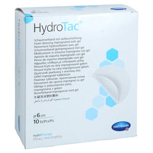 HydroTac runder steriler Schaumverband 6 cm (10 Stück)