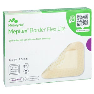Mepilex® Border Flex Lite sterile foam dressing 4 x 5 cm (10 pieces)