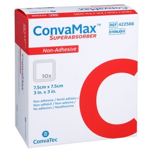 Convamax superabsorbant non adhésif 7,5x7,5 cm (10 pièces)