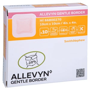 Allevyn Gentle Border 10x10 cm pansement en mousse (10 pièces)