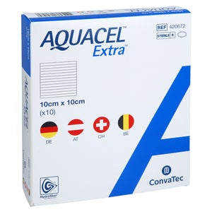 Aquacel Extra 10x10 cm pansement (10 pièces)
