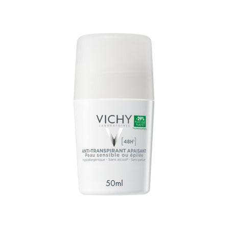 Vichy Déodorant Anti-Transpirant 48h Peau Sensible Ou Épilée Roll-On 50ml