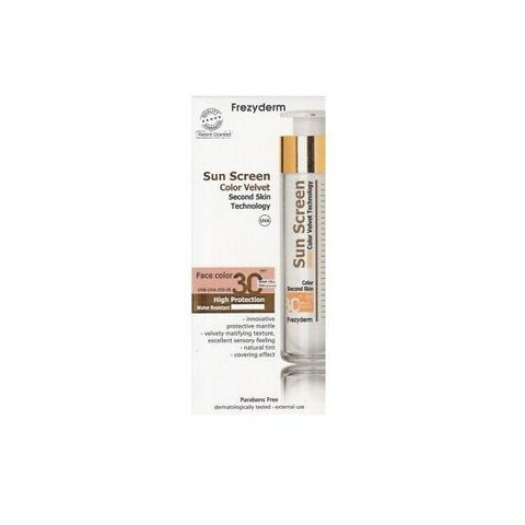 Frezyderm Velours-Sonnencreme für das Gesicht SPF 30 50 ml