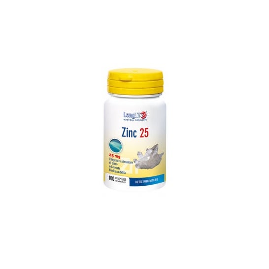 LONGLIFE Zinc longue durée 25 mg (100 comprimés)
