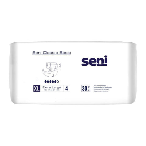 Seni Classic Basic XL culottes d'incontinence pour adulte (30 pièces)