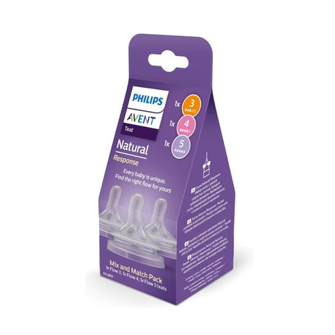Philips Avent Mix & Match Pack Natural Response Trinksauger T3+T4+T5
