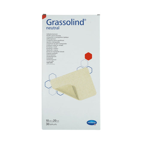 Grassolind compresses de pommade stériles 10 x 20 cm — 30 pièces